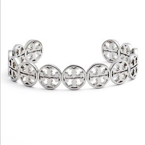Silver Tory Burch Logo Cuff!